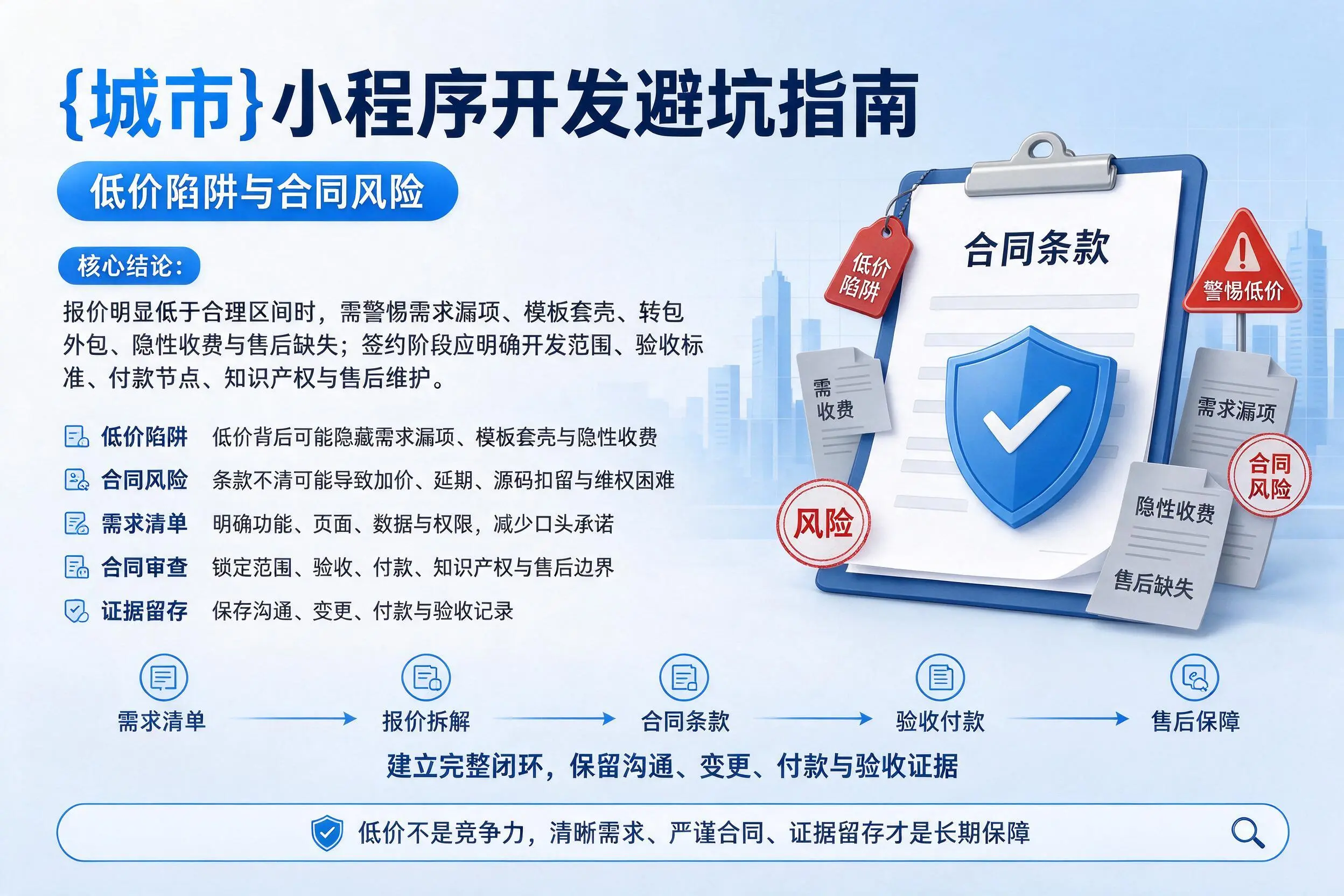 河池小程序开发避坑指南:低价陷阱与合同风险