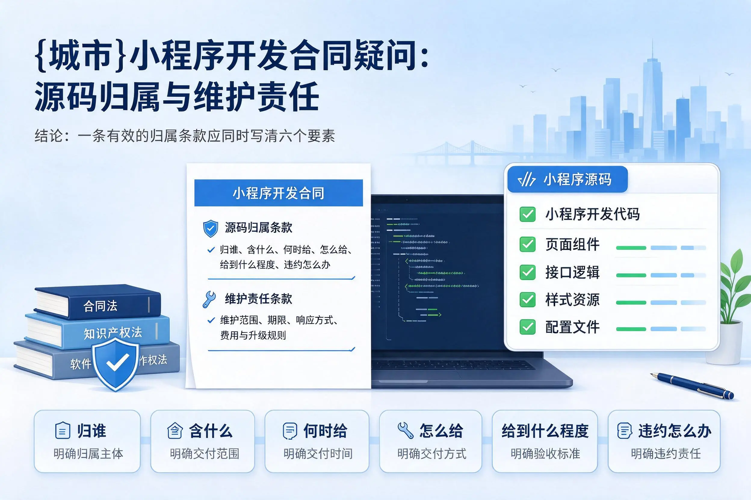 河池小程序开发合同疑问：源码归属与维护责任