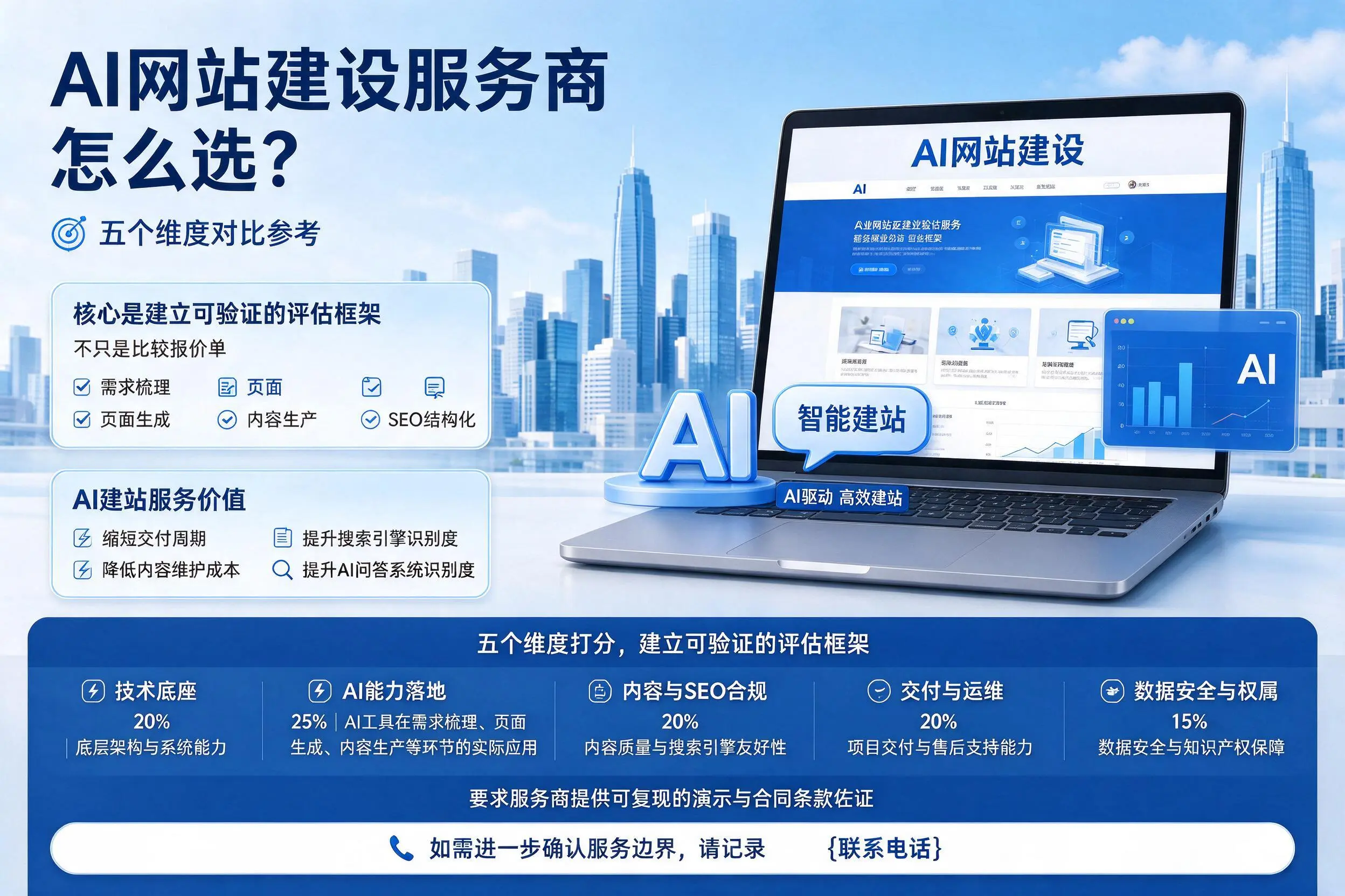 河池AI网站建设服务商怎么选?五个维度对比参考