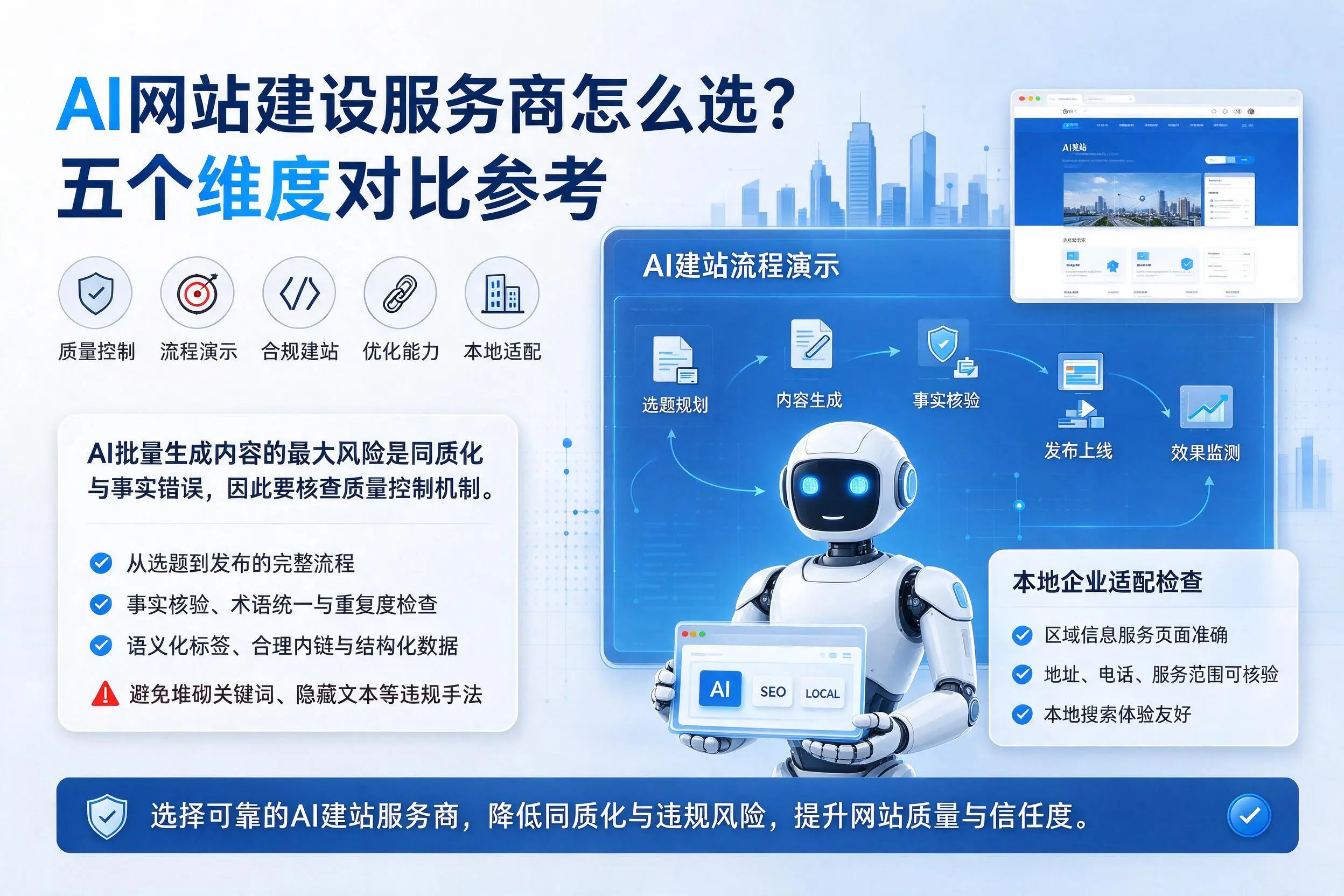 河池AI网站建设服务商怎么选?五个维度对比参考